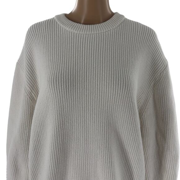 Modern Citizen White Tate Organic Cotton Side Zip Sweater - Picture 5 of 12